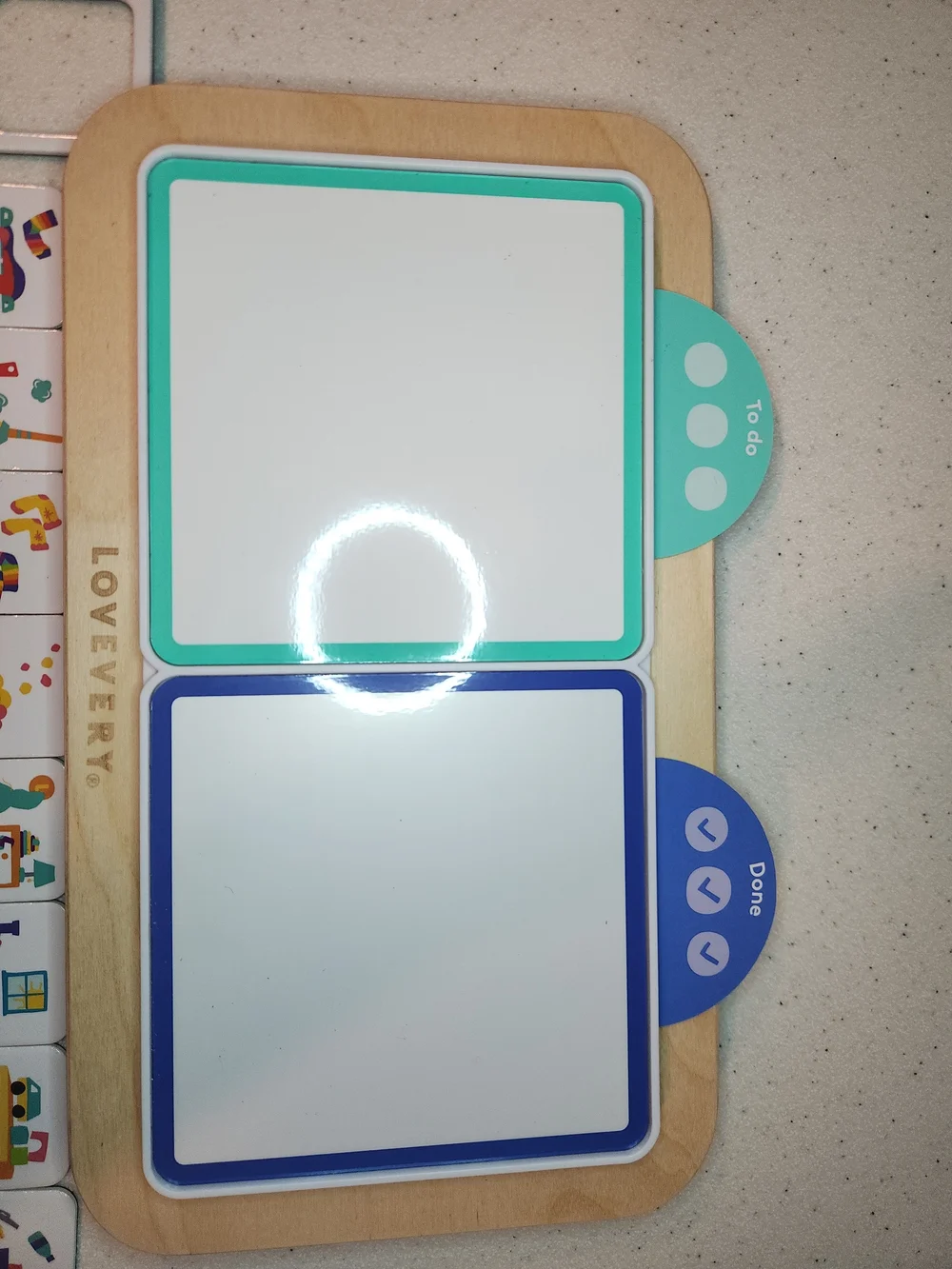 Lovevery Daily Helper Board - Magnetic Routine Chart (From The Connector Set)